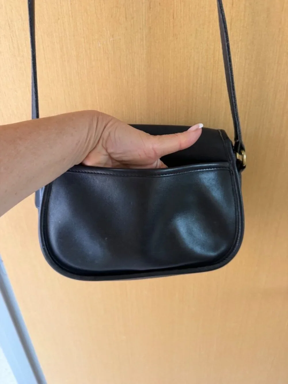 Coach Womens Prairie Bag Black Glove-tanned Leather Turnlock Closure 9954 Vintag - Picture 6 of 16